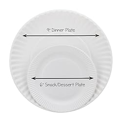 Hygloss Products Paper Plates - Uncoated White