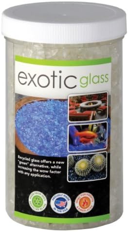 Exotic Pebbles EG02L01S Decorative Glass, 2-Pound Jar, Ice Clear