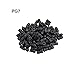 Tusrai 100 pcs Waterproof PG7 Cable Gland Connector Black Plastic Adjustable IP68 M12 Thread Cable Gland with Locknut Rubber Ring for 3.5-6mm Wire