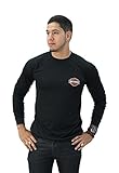Harley-Davidson Mens Performance B&S with Mesh Black Long Sleeve (Large)
