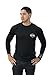 Harley-Davidson Mens Performance B&S with Mesh Black Long Sleeve (Large)