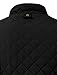 NE PEOPLE Womens Lightweight Quilted Zip Vest-BLACK-2XL