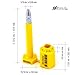 High Security Bolt Seal for Cargo Containers and Truck, Yellow Color, Box (100 pcs), Numbered with Barcode, ISO and C-TPAT Certified BFSEALS