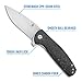 Kizer Laconico Gemini Liner Lock Knife Shred Carbon Fiber (3.125