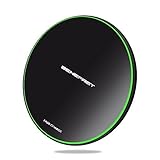 Wireless Charger, Benefast Ultra-Slim Fast Charging Pad with Cable,7.5W For Apple iPhone X/8/8 Plus, 10W For Samsung S6/S7/S8/S9 Edge + Note 5/8, 5W for All Qi enabled Phones
