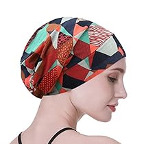 FocusCare Satin Lined Sleep Slouchy Cap Curly Girl Slap Headwear Gifts for Frizzy Hair Women