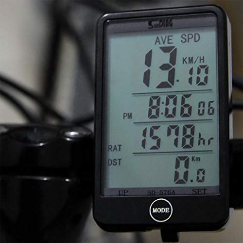Water-Resistant Digital Wired Bike Bicycle Computer Odometer Speedometer Touch Button LCD Backlit Set Bicycle Accessories