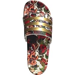 adidas Unisex Adilette Comfort Slide Sandal, Off