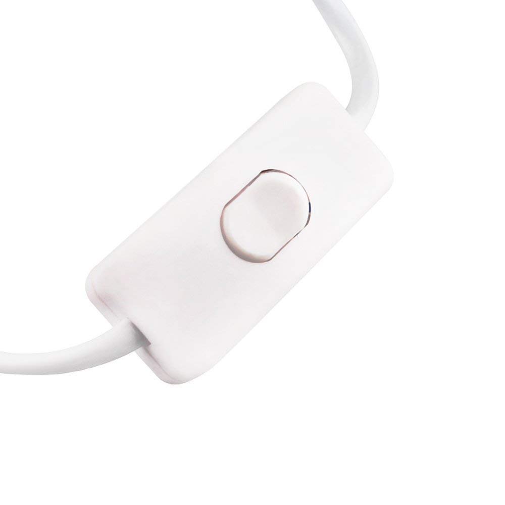 GALYGG Power Extension Cord Cable for LED T5 / T8 Light Tube with ON/OFF Switch, 1 Pack