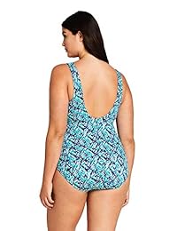 Traje de baño de una pieza para dama, talla grande, sin tirantes, estampado de copa suave