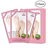 Foot Peeling Mask 3 Pair, Exfoliating Foot Peel Socks Booties for Callus Dead Skin Removal (Foot Peeling Mask)