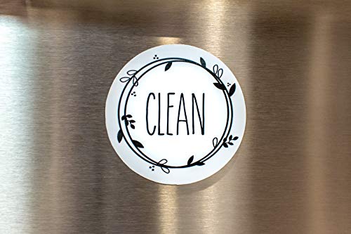 BabyPop-Newest-Design-Dishwasher-Magnet-Clean-Dirty-Sign-Indicator-Trendy-Universal-Double-Sided-Kitchen-Dish-Washer-Magnet-Bonus-Magnetic-Plate-for-Kitchen-Organization-and-Storage
