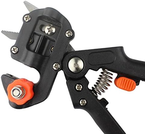 Professional Tree Grafting Tool Secateurs Scissors Vaccination Knife Cutting for Plant Branch Twig Vine Fruit Tree Shears Scissors by Storm shopping (Black)