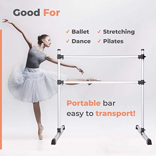 Ballet Barre Portable for Home Adjustable & Portable Premium 4ft