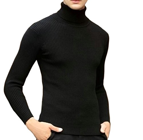 M&S&W Men's Winter Turtle Neck Knit Pullover Tunic Sweater black XS M&S&W Men's Winter Turtle Neck Knit Pullover Tunic Sweater black XS