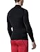 TSLA Men's UPF 50+ Mock Long Sleeve Compression Shirts, Athletic Workout Shirt, Base Layer for Water Sports, BLM Edition Black, X-Large