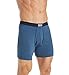 SAXX Underwear Co. Men's Ultra Super Soft Boxer Briefs with Fly and Built in Pouch Support Underwear,Indigo,Large