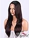 K'ryssma Burgundy Wig with Dark Root Synthetic Wigs for Women Long Straight Natural Looking Dark Red Wig with Side Part