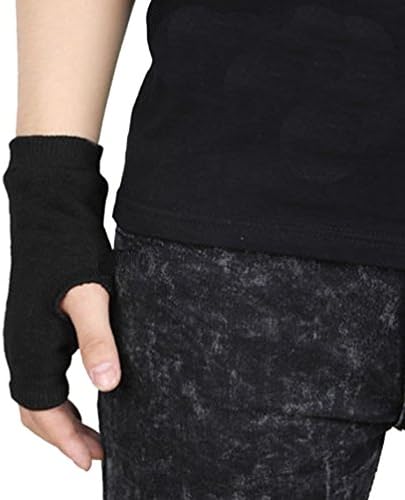Unisex Elastic Knitted Warm Autumn and Winter Half Finger Fingerless Gloves