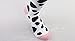 Searchself Cow Print Socks Women Funny Cute Animal Design Cotton Crew Socks Christmas Gift Pack of 4 (C) One Size