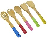 Cook Pro 5 Piece Bamboo Utensil Set, Wooden