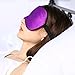 Silk Sleep Mask & Blindfold, Soft Eye Mask with Adjustable Head Strap, Deep Rest Eye Masks for Sleeping Night Eyeshade, Eye Cover for Travel, Shift Work & Meditation (Purple)