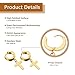 CrazyPiercing Stainless Steel Mens Womens Hoop Earrings Piercings Huggie Hypoallergenic (Cross Earrings 5Pair)