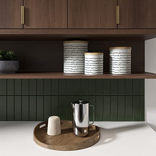 Modern Market Canister Sets for Kitchen Counter, Vintage Kitchen