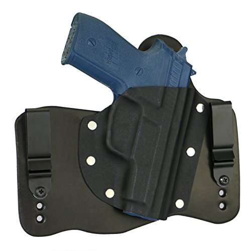 FoxX Holsters Compatible for Sig Sauer P229 No Rail in The Waistband Hybrid Holster Tuckable, Concealed Carry Gun Holster (Black)