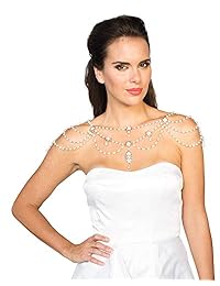 Collar de hombro con diseño de parágono para boda.