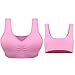 DAS Leben Women Sports Bra Workout and Gym Seamless Racerback Yoga Bra Pack of 3 (XXL, Light pink, light blue, light purple)