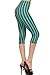 Leggings Depot Capri Printed Leggings Batch4 Regular Size 0-12 Teal Houndstooth