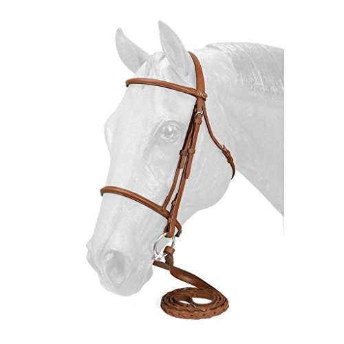 Silver Fox Raised Snaffle Bridle Chestnut Cob