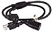 Cable Leader Power Cord Splitter Cable, 2 NEMA 5-15R to 1 NEMA 5-15P - Splitter Cord, Y Power Cable, Power Cord Extension and Splitter (36 inches)