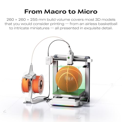 Creality i7 3D Printer for Beginners – Auto Leveling, AI Camera Monitoring, Automatic Filament Reload, Easy-to-Use High Speed, Perfect for Home Use