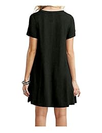 MOLERANI Vestido suelto para dama, casual, liso, simple