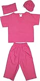 Kids Doctor Dress up Surgeon Costume Set, 4/6, Fuchsia