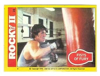 Sylvester Stallone as Rocky Balboa Rocky II trading card ...