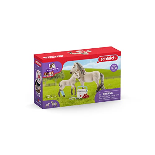 Schleich Horse Club, Horse Toys for Girls and Boys, Hannah's FirstAid Kit Horse Set with