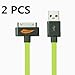 2 PCS Apple MFI Certified (1M) USB 2.0 Charging and Sync Cable 30 Pin Connector to USB Sync and Charge Cable for Apple iPhone iPod iPad phone 4s iphone 4 + 1 pcs WonderfulDirect Mini Stylus Touch screen Pen
