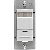 Leviton Occupancy Sensor/Vacancy Sensor, App configurable, 120-277VAC, Commercial Grade, No Neutral Required, White