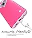 VENA Galaxy S8 Plus Case, [vLove][Heart-Shape | Dual Layer Protection] Hybrid Bumper Cover for Samsung Galaxy S8+ (Hot Pink/Rose Pink)