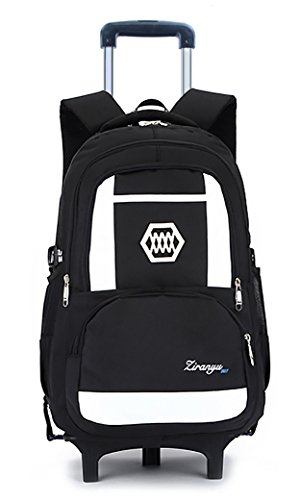 Meetbelify kids rolling backpacks luggage two wheels un…