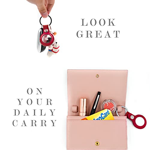 AIRINO Leather Airtag Holder Airtag Case Airtag Keychain . Excellent