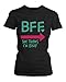 Funny Best Friend Shirts - Crazy BFF Matching Black Cotton T-Shirts