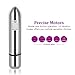Utimi Rechargeable Anal Plug Elastic Scrotum Ring Powerful 10-Mode Vibrators with Detachable Bullet Vibrator and Precise Motor