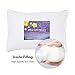Kyapoo Toddler Pillow 13x18 with Pillowcase,100% Soft Cotton Pillow Cover, Comfortable Sleep for Toddlers, Children and Travel(Soft White)