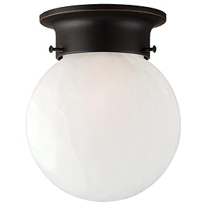 Design House 514521 Millbridge 1 Light Round Ceiling Light, Oil Rubbed Bronze