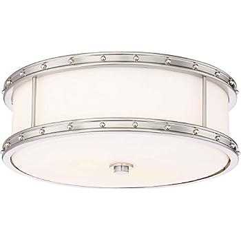 Amazon.com: Minka Lavery Flush Mount Ceiling Light 827-84 ...