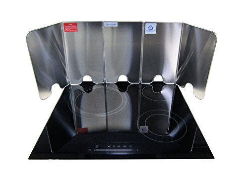 Gas Electric Range Splatter Compact Guard-5P-Stainless Steel